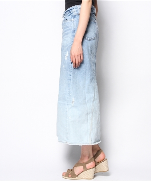 goa（ゴア）の「13OZ グラデーションデニムロングスカート（デニムスカート・レディース・ブルー系その他・1/2）」の2枚目の写真