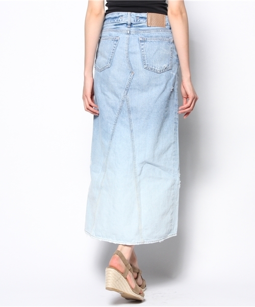 goa（ゴア）の「13OZ グラデーションデニムロングスカート（デニムスカート・レディース・ブルー系その他・1/2）」の3枚目の写真