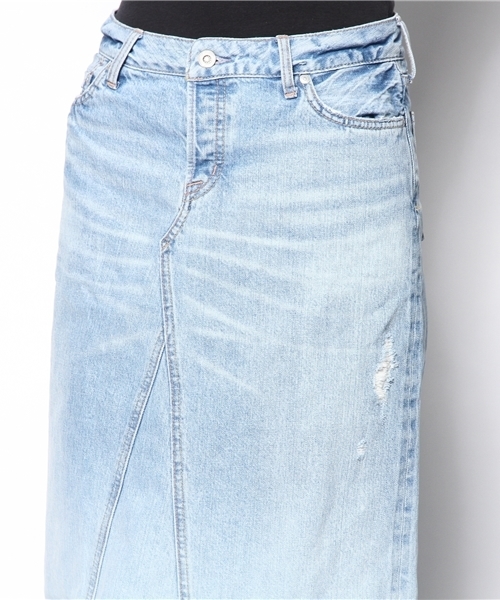 goa（ゴア）の「13OZ グラデーションデニムロングスカート（デニムスカート・レディース・ブルー系その他・1/2）」の4枚目の写真