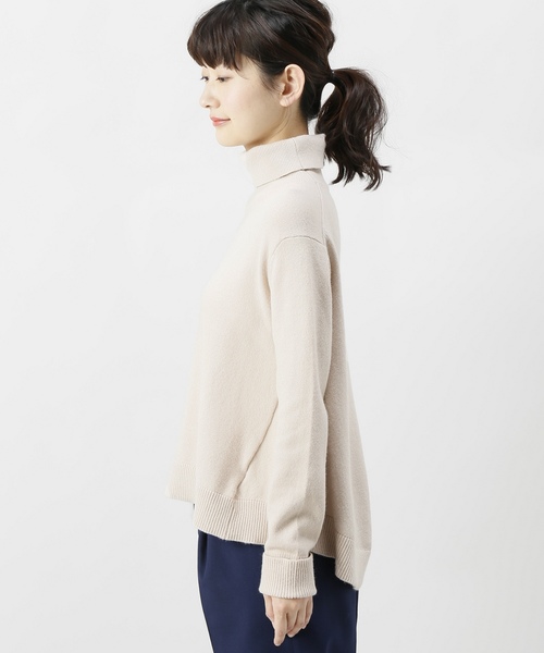 JOINT WORKS(ジョイントワークス)の「《追加》タートルネックプルオーバー(ニット/セーター・レディース・サックスブルー/アイボリー・FREE)」の13枚目の写真