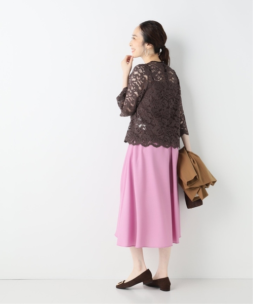 La TOTALITE(ラトータリテ)の「ウォッシャブルウールフレアスカート【手洗い可能】(スカート・レディース・ブラック/キャメル/ピンク系その他・38/36)」の8枚目の写真
