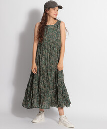 ブランド古着 Niko And ニコアンド レディース のワンピース グリーン カーキ 緑色系 花柄 古着通販 Zozoused