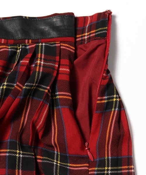 ROSE BUD（ローズバッド）の「LSK-14207 LOW/W PLEATED SKIRT（スカート・レディース・レッド/ブルー・ONE SIZE）」の5枚目の写真