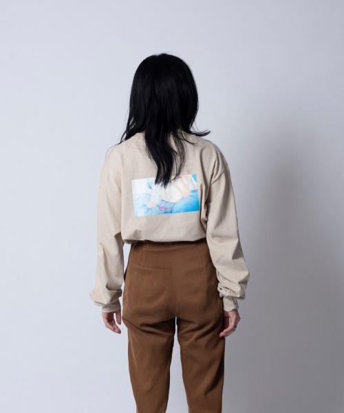 THE Nookie(ザヌーキー)の「『THE Nookie』ANIME2 LS T(Tシャツ/カットソー・メンズ・パープル/ベージュ/ホワイト・FREE)」の1枚目の写真