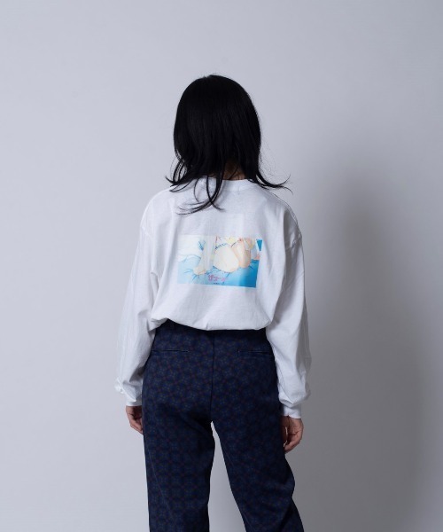 THE Nookie(ザヌーキー)の「『THE Nookie』ANIME2 LS T(Tシャツ/カットソー・メンズ・パープル/ベージュ/ホワイト・FREE)」の2枚目の写真