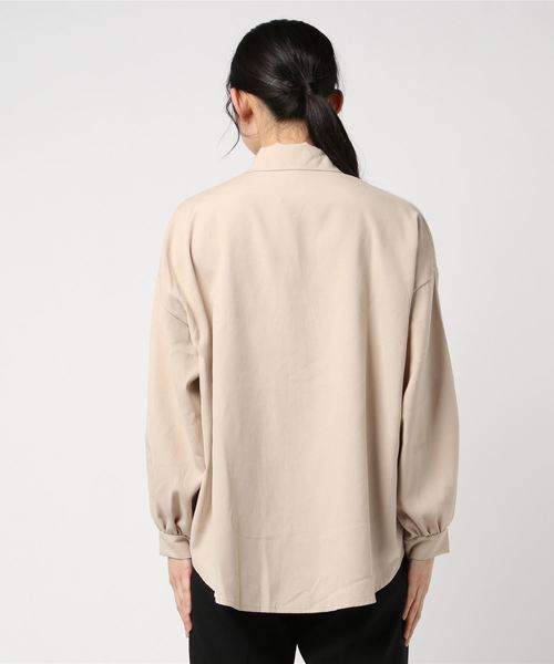 DING（ディング）の「DING/ボリューム袖シャツ（シャツ/ブラウス・レディース・ベージュ/ピンク/ホワイト・FREE）」の17枚目の写真