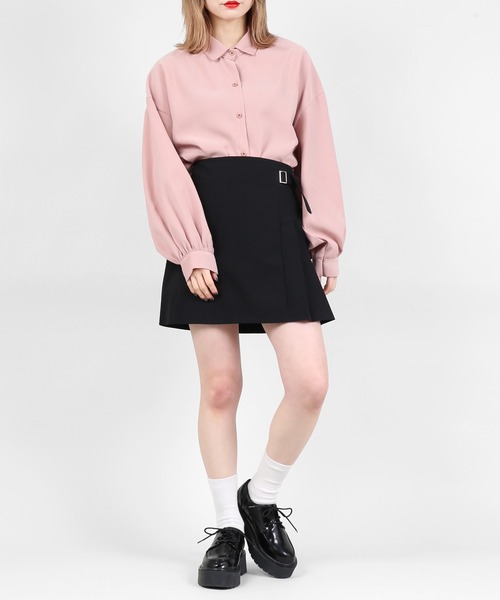 DING（ディング）の「DING/ボリューム袖シャツ（シャツ/ブラウス・レディース・ベージュ/ピンク/ホワイト・FREE）」の14枚目の写真