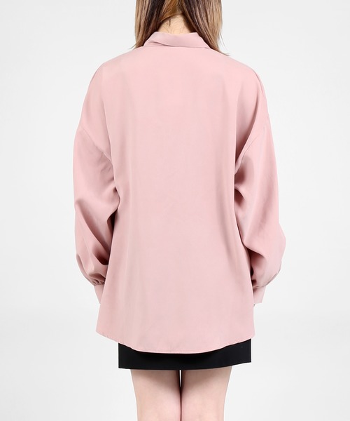 DING（ディング）の「DING/ボリューム袖シャツ（シャツ/ブラウス・レディース・ベージュ/ピンク/ホワイト・FREE）」の16枚目の写真