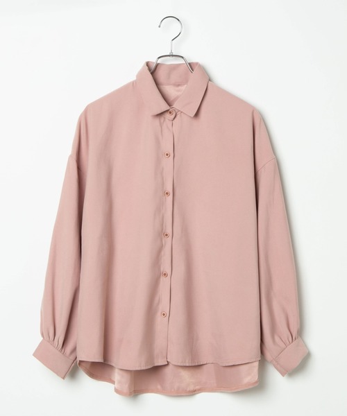 DING（ディング）の「DING/ボリューム袖シャツ（シャツ/ブラウス・レディース・ベージュ/ピンク/ホワイト・FREE）」の6枚目の写真