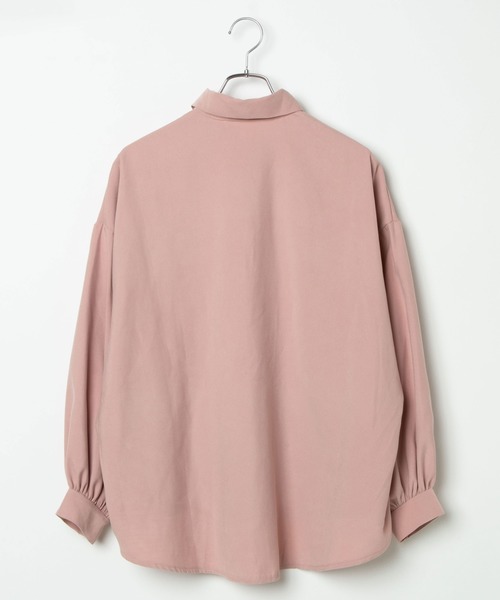 DING（ディング）の「DING/ボリューム袖シャツ（シャツ/ブラウス・レディース・ベージュ/ピンク/ホワイト・FREE）」の9枚目の写真