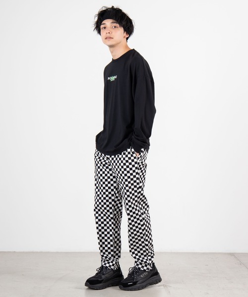 WEGO（ウィゴー）の「WEGO/フラッシュロゴ刺繍ロンT（Tシャツ/カットソー・メンズ・ターコイズブルー/ホワイト/ブラック・LARGE/MEDIUM）」の12枚目の写真