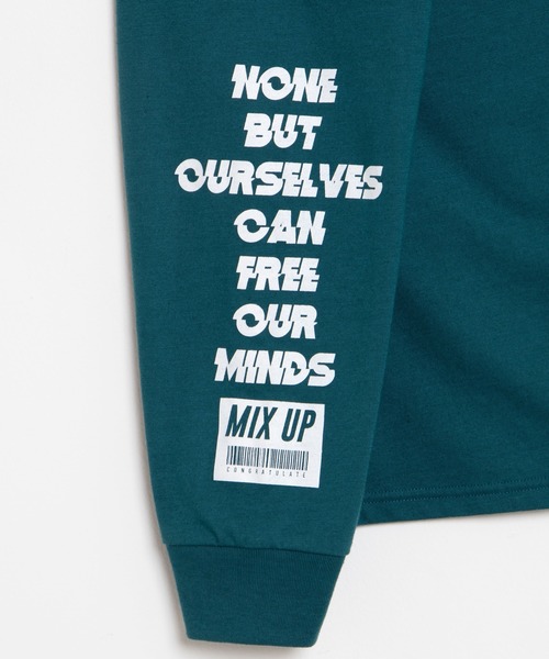 WEGO（ウィゴー）の「WEGO/フラッシュロゴ刺繍ロンT（Tシャツ/カットソー・メンズ・ターコイズブルー/ホワイト/ブラック・LARGE/MEDIUM）」の18枚目の写真