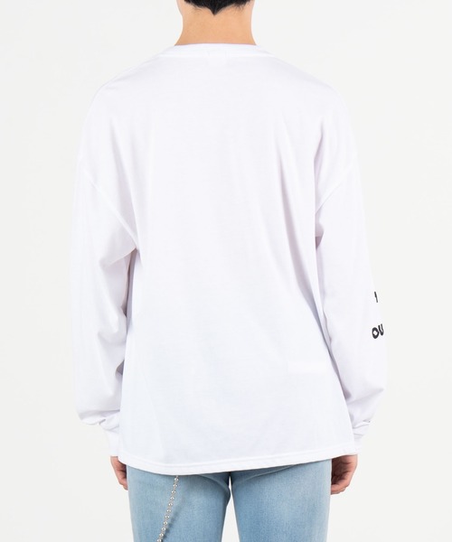 WEGO（ウィゴー）の「WEGO/フラッシュロゴ刺繍ロンT（Tシャツ/カットソー・メンズ・ターコイズブルー/ホワイト/ブラック・LARGE/MEDIUM）」の14枚目の写真