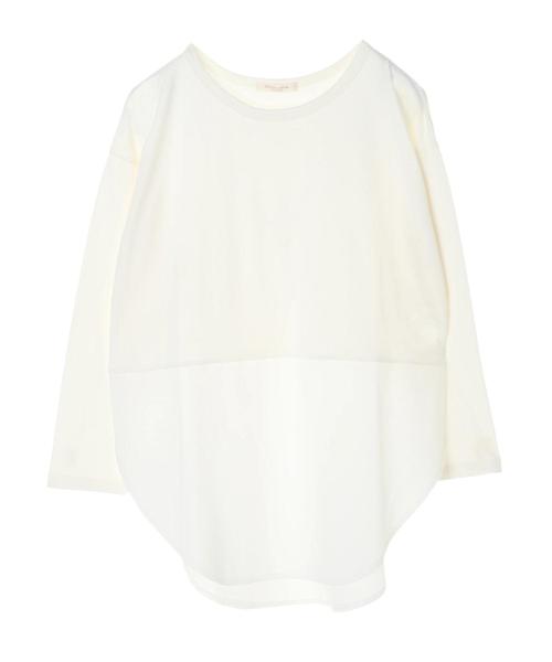 Green　Parks（グリーンパークス）の「裾切替ロンT＊（Tシャツ/カットソー・レディース・オフホワイト/グレー系その他3/ブルー系その他4・FREE）」の22枚目の写真