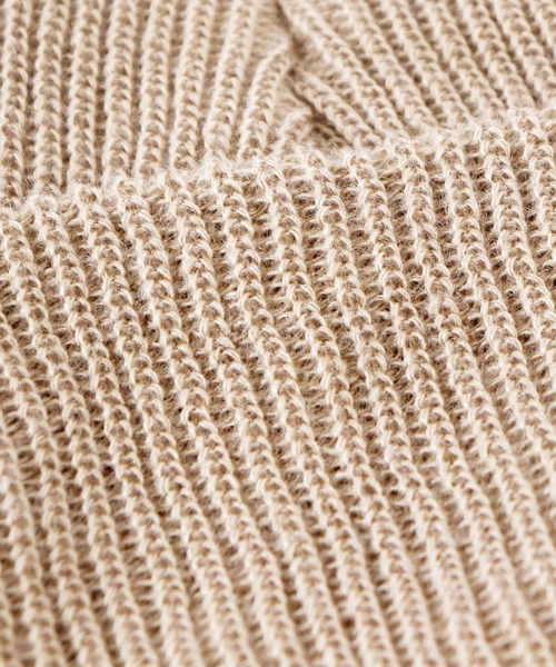 salle de bal（サルデバル）の「ANTI-5 AZE ビーニー/ニット帽  抗菌/抗ウイルス/消臭/防粉/帯電防止（ニットキャップ/ビーニー・レディース・ベージュ/ブラック/パープル/オリーブドラブ/ネイビー/ブラウン/グレー/レッド・FREE）」の11枚目の写真