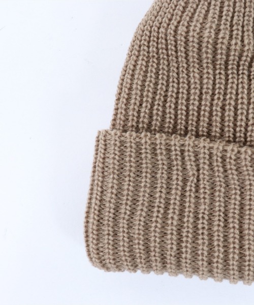 salle de bal（サルデバル）の「ANTI-5 AZE ビーニー/ニット帽  抗菌/抗ウイルス/消臭/防粉/帯電防止（ニットキャップ/ビーニー・レディース・ベージュ/ブラック/パープル/オリーブドラブ/ネイビー/ブラウン/グレー/レッド・FREE）」の18枚目の写真