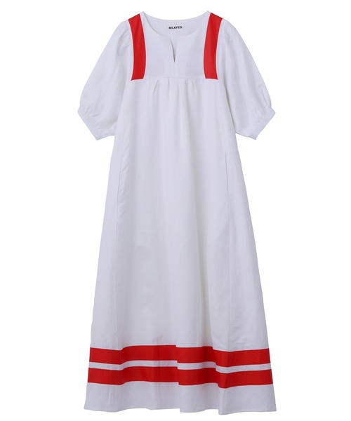 Dress ワンピース Milkfed ミルクフェド のファッション Stripe Stripe ワンピース ドレス Contrast T ポイント5倍 ワンピース