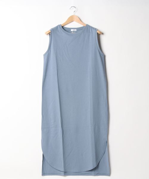 LOWRYS FARM(ローリーズファーム)の「USAコットンワンピノースリーブ 888399(ワンピース・レディース・オフホワイト/チャコールグレー/ブラウン/ブルー/イエロー・FREE)」の12枚目の写真