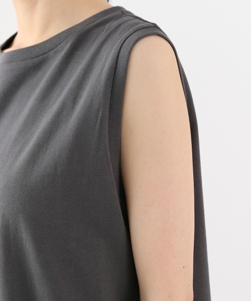 LOWRYS FARM(ローリーズファーム)の「USAコットンワンピノースリーブ 888399(ワンピース・レディース・オフホワイト/チャコールグレー/ブラウン/ブルー/イエロー・FREE)」の10枚目の写真