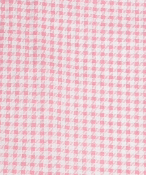 WC（ダブル シー）の「WC/ギンガムフリルルームウェア（ルームウェア/パジャマ・レディース・サックスブルー/ライトピンク・FREE）」の9枚目の写真