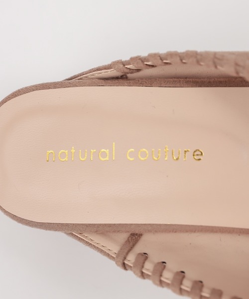 natural couture（ナチュラルクチュール）の「かがり変形ヒールミュール（その他シューズ・レディース・ブラック/ベージュ/オレンジ/アイボリー・MEDIUM/LARGE）」の9枚目の写真