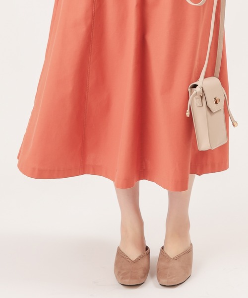 natural couture（ナチュラルクチュール）の「かがり変形ヒールミュール（その他シューズ・レディース・ブラック/ベージュ/オレンジ/アイボリー・MEDIUM/LARGE）」の11枚目の写真