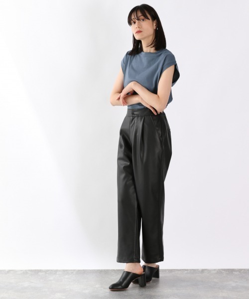 LOWRYS FARM（ローリーズファーム）の「ＵＳＡドルマンノースリーブ　893844（Tシャツ/カットソー・レディース・ホワイト/ブラック/ダークブラウン/ブルー・FREE）」の7枚目の写真