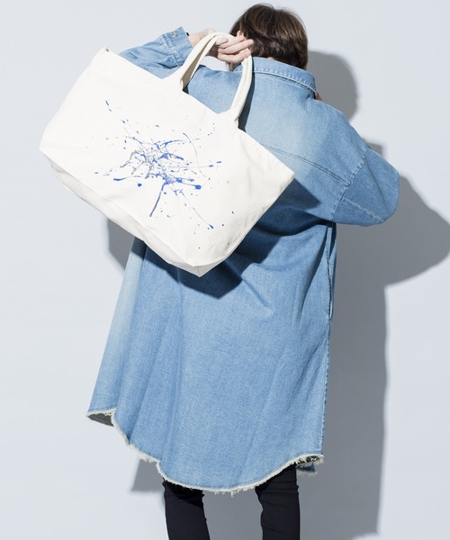 NO ID.（ノーアイディ）の「ペイントトートバッグ（トートバッグ