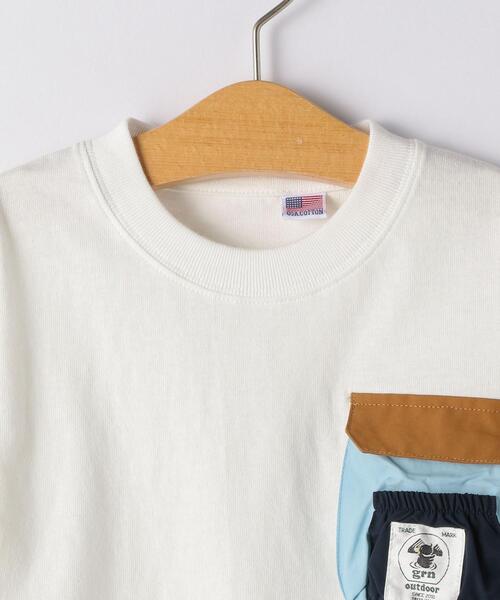 grn(ジーアールエヌ)の「〔別注〕grn outdoor CAMPTEE/ ポケットモチーフ(Tシャツ/カットソー・キッズ・ブラック/ホワイト・L(145-155cm)/S(105-115cm)/M(125-135cm))」の11枚目の写真