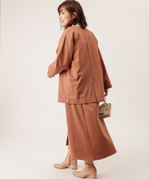 natural couture（ナチュラルクチュール）の「モクロディフレアキャミワンピース（ワンピース・レディース・ダークブラウン/ベージュ/ピンク/ライトベージュ/ブラック・FREE）」の10枚目の写真