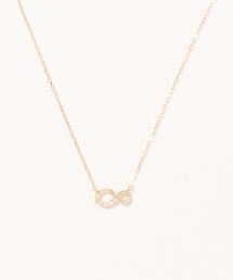 con affetto コンアフェット　K10 王冠ダイヤネックレス セール】K18ダイヤラウンドネックレス（ネックレス）｜con