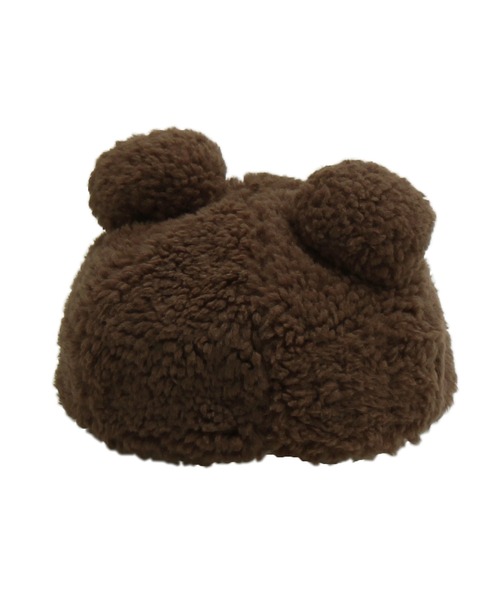 14+(イチヨンプラス)の「キッズくまさんベレー帽(ハンチング/ベレー帽・キッズ・ベージュ/ブラウン・SMALL/MEDIUM)」の1枚目の写真