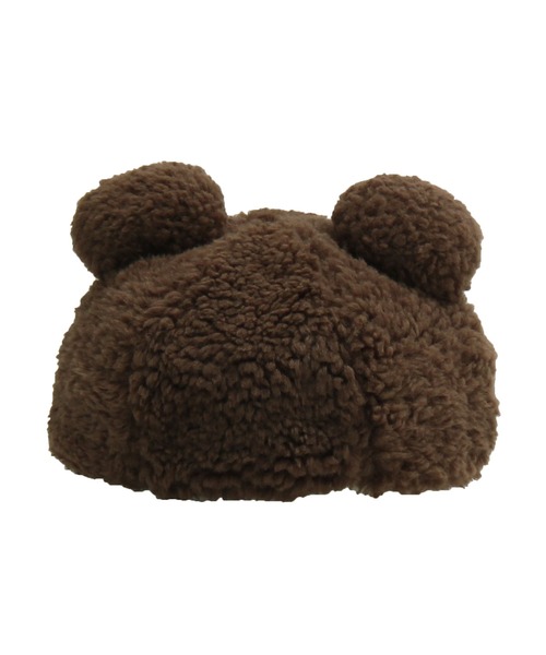 14+(イチヨンプラス)の「キッズくまさんベレー帽(ハンチング/ベレー帽・キッズ・ベージュ/ブラウン・SMALL/MEDIUM)」の3枚目の写真