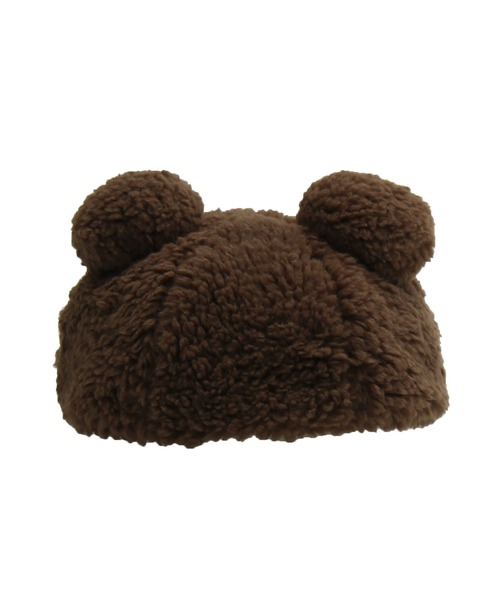 14+(イチヨンプラス)の「キッズくまさんベレー帽(ハンチング/ベレー帽・キッズ・ベージュ/ブラウン・SMALL/MEDIUM)」の5枚目の写真