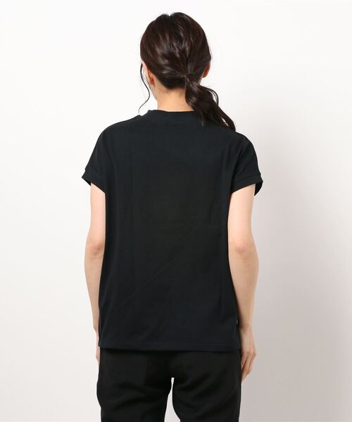 coca(coca)(コカ)の「\新色追加/フレンチスリーブモックネックTシャツ COTTON from the US(Tシャツ/カットソー・レディース・ホワイト/ブラック/ライトピンク/チャコールグレー/グレイッシュベージュ/ダークブルー/イエロー/ダークベージュ/ダークグリーン/グリーン/パープル/アイボリー・M/L)」の22枚目の写真