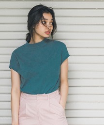 ＼新色追加／フレンチスリーブモックネックTシャツ COTTON from the US