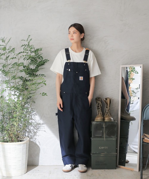 Carhartt（カーハート）の「Carhartt  R01 BIB OVERALL COTTON DUCK ビブ オーバーオール コットンダック（サロペット/オーバーオール・メンズ・ブラック/ブラウン/ネイビー/ダークブラウン・38/40/32/36/34/30）」の18枚目の写真