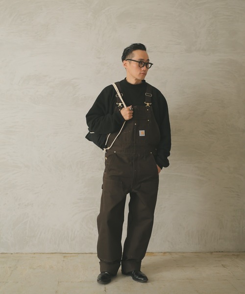 Carhartt（カーハート）の「Carhartt  R01 BIB OVERALL COTTON DUCK ビブ オーバーオール コットンダック（サロペット/オーバーオール・メンズ・ブラック/ブラウン/ネイビー/ダークブラウン・38/40/32/36/34/30）」の22枚目の写真