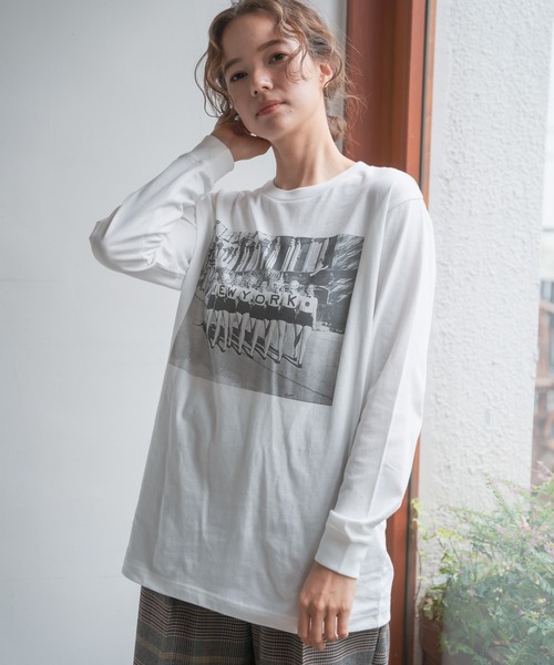 niko and（ニコアンド）の「アソートプリントロンT（Tシャツ