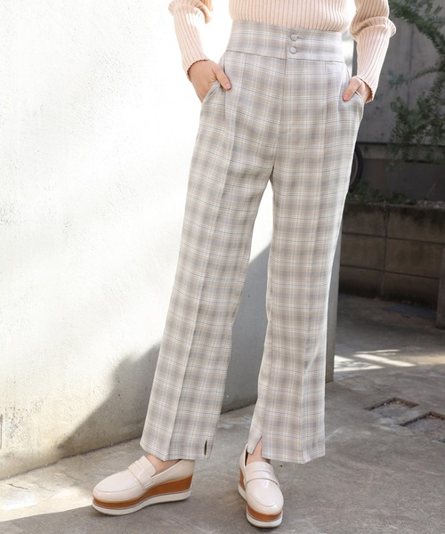 one after another NICE CLAUP（ワンアフターアナザーナイスクラップ）の「スラックスパンツ（スラックス・レディース・アイボリー/グレー系その他/ベージュ系その他/ミント・SMALL/MEDIUM）」の13枚目の写真