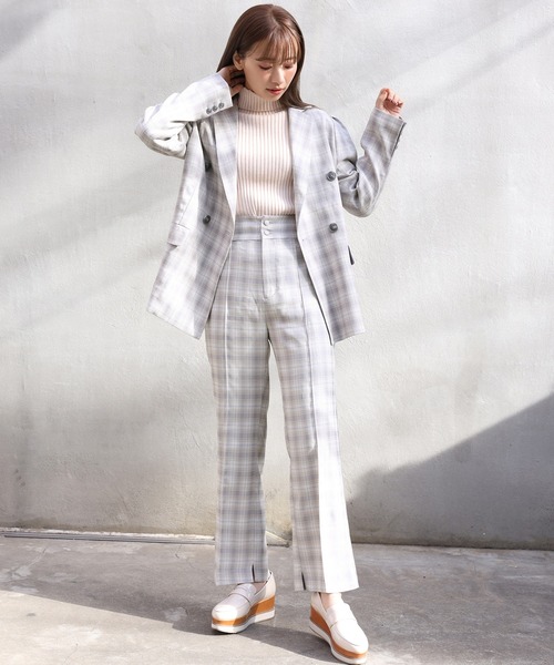 one after another NICE CLAUP（ワンアフターアナザーナイスクラップ）の「スラックスパンツ（スラックス・レディース・アイボリー/グレー系その他/ベージュ系その他/ミント・SMALL/MEDIUM）」の16枚目の写真