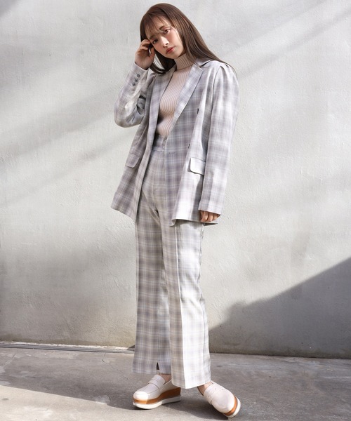 one after another NICE CLAUP（ワンアフターアナザーナイスクラップ）の「スラックスパンツ（スラックス・レディース・アイボリー/グレー系その他/ベージュ系その他/ミント・SMALL/MEDIUM）」の17枚目の写真