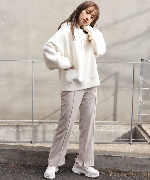 one after another NICE CLAUP（ワンアフターアナザーナイスクラップ）の「スラックスパンツ（スラックス・レディース・アイボリー/グレー系その他/ベージュ系その他/ミント・SMALL/MEDIUM）」の20枚目の写真