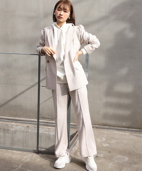 one after another NICE CLAUP（ワンアフターアナザーナイスクラップ）の「スラックスパンツ（スラックス・レディース・アイボリー/グレー系その他/ベージュ系その他/ミント・SMALL/MEDIUM）」の18枚目の写真