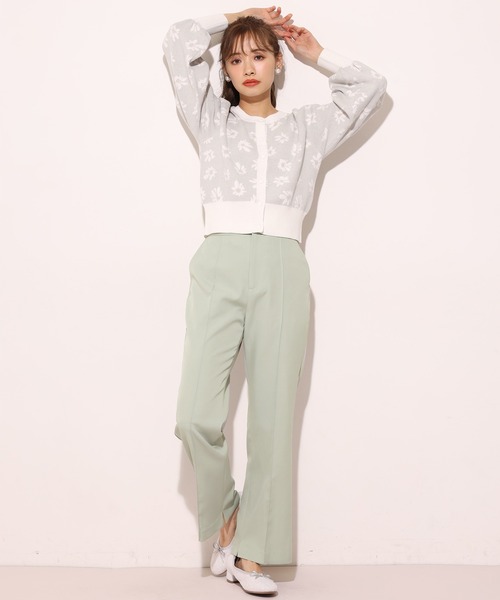 one after another NICE CLAUP（ワンアフターアナザーナイスクラップ）の「スラックスパンツ（スラックス・レディース・アイボリー/グレー系その他/ベージュ系その他/ミント・SMALL/MEDIUM）」の5枚目の写真