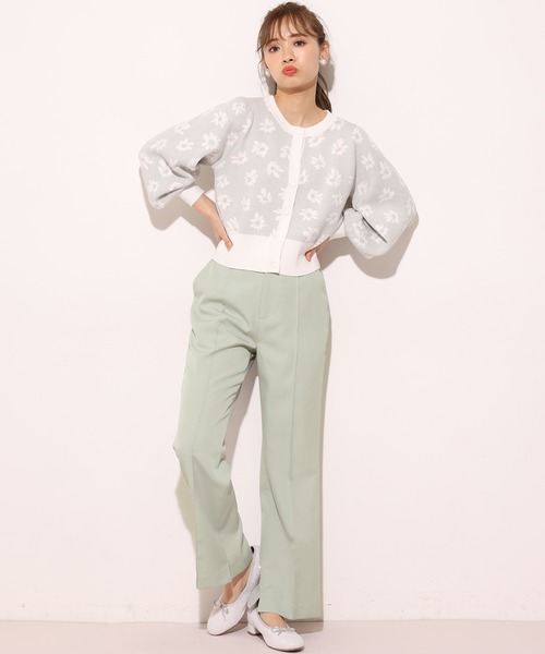 one after another NICE CLAUP（ワンアフターアナザーナイスクラップ）の「スラックスパンツ（スラックス・レディース・アイボリー/グレー系その他/ベージュ系その他/ミント・SMALL/MEDIUM）」の6枚目の写真