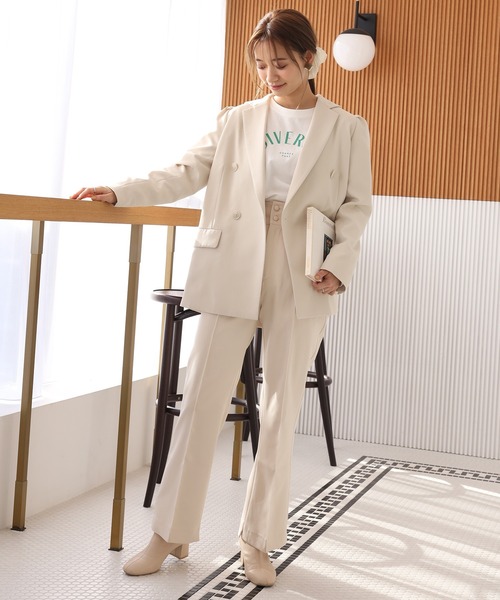 one after another NICE CLAUP（ワンアフターアナザーナイスクラップ）の「スラックスパンツ（スラックス・レディース・アイボリー/グレー系その他/ベージュ系その他/ミント・SMALL/MEDIUM）」の11枚目の写真