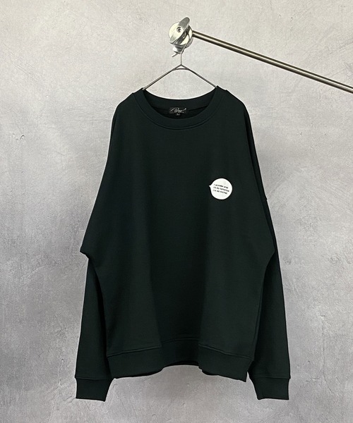 Beno(ビーノ)の「ライト裏毛 POP イラスト プリント ビッグシルエット トレーナー 【MY LIFE】(スウェット・メンズ・ミント/ブラック/グレイッシュブルー/オフホワイト/グレイッシュベージュ・L/M)」の6枚目の写真