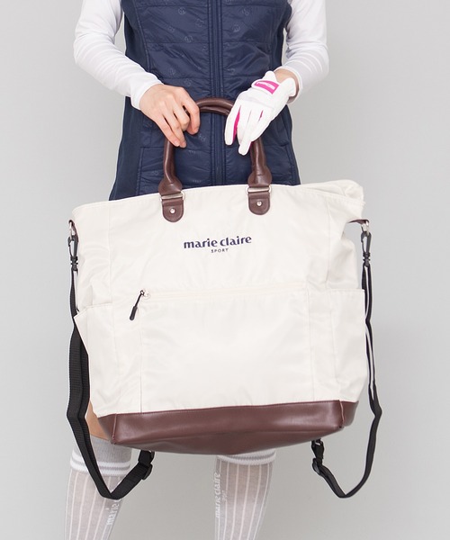 Golf マリクレールゴルフ トートバッグ Claire マリ クレール のファッション Marie Claire セール Marie Claire 3wayバッグ トートバッグ ショルダーバッグ リュック トートバッグ Marie