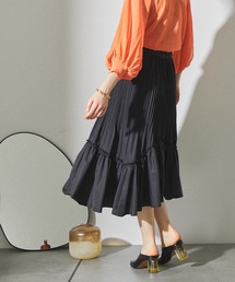 PUBLIC TOKYO | ランダムヘムプリーツスカート(スカート)